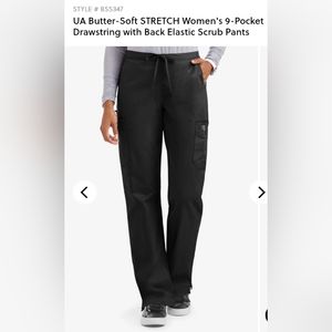 Butter-Soft Black Scrub Pants